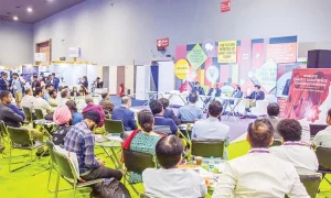 Indian entrepreneurs at startup hub expo